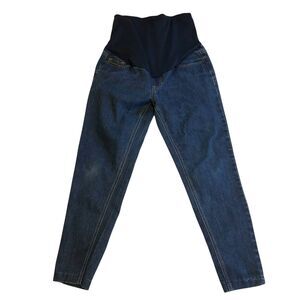 Time and Tru Maternity Jeans Women’s Small (4–6) Dark Wash Over Belly Panel